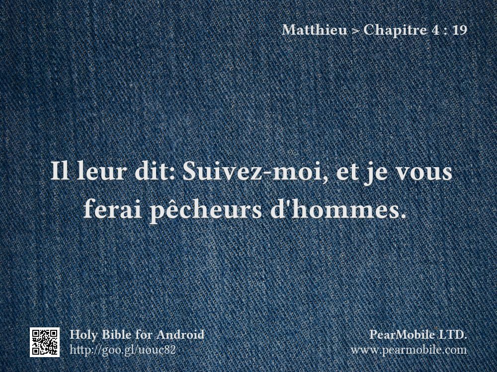 Matthieu, Chapitre 4:19